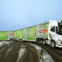 Giant Finnish roadtrain on the move…